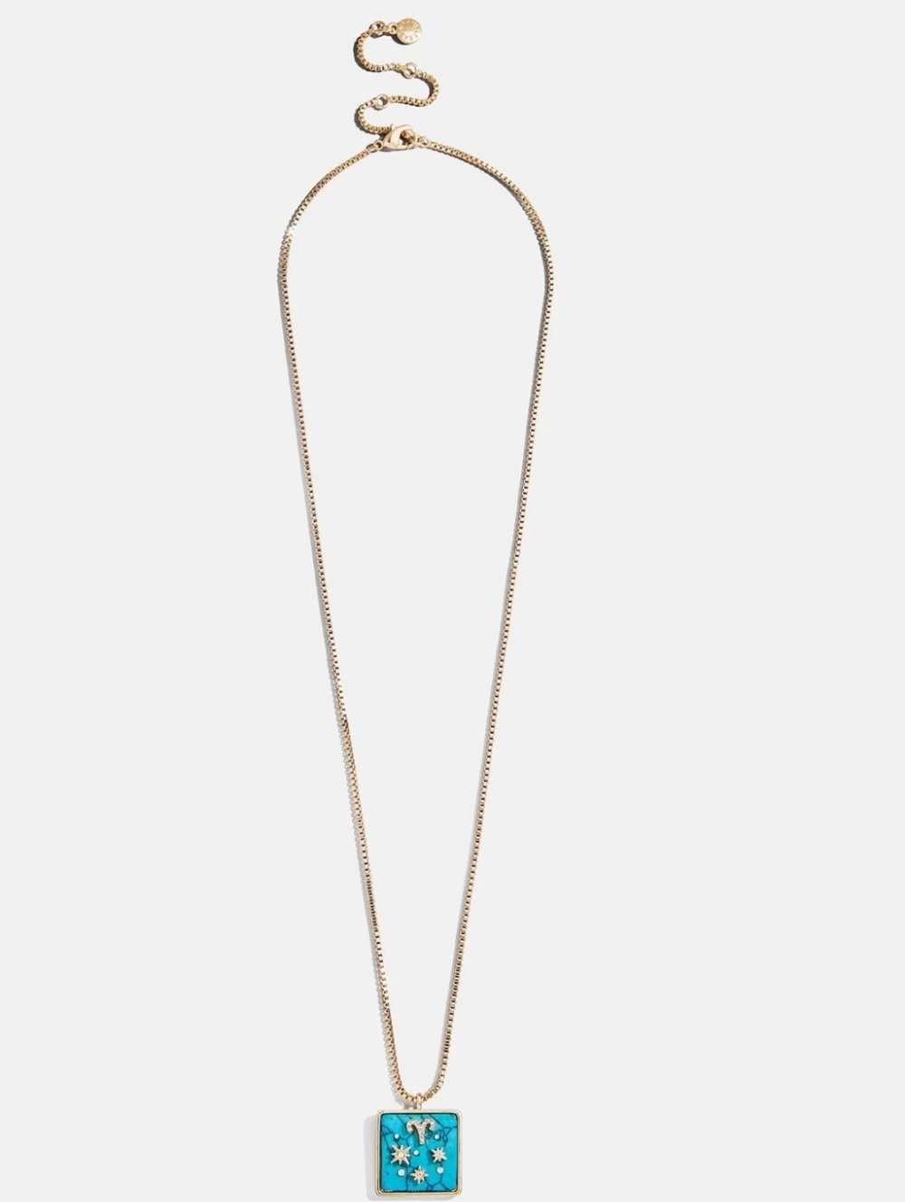 BaubleBar Gold Zodiac Sign Taurus Pendant Knecklace. NWT